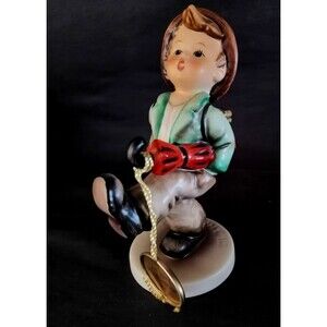 VTG Hummel Goebel Germany Porcelain Globe Trotter boy Figurine 5.25" # 79